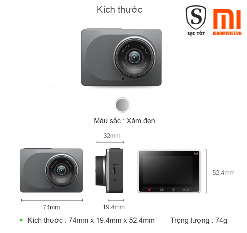 Camera Hành Trình Yi Car 2K Camera Hành Trình Yi Car 2K