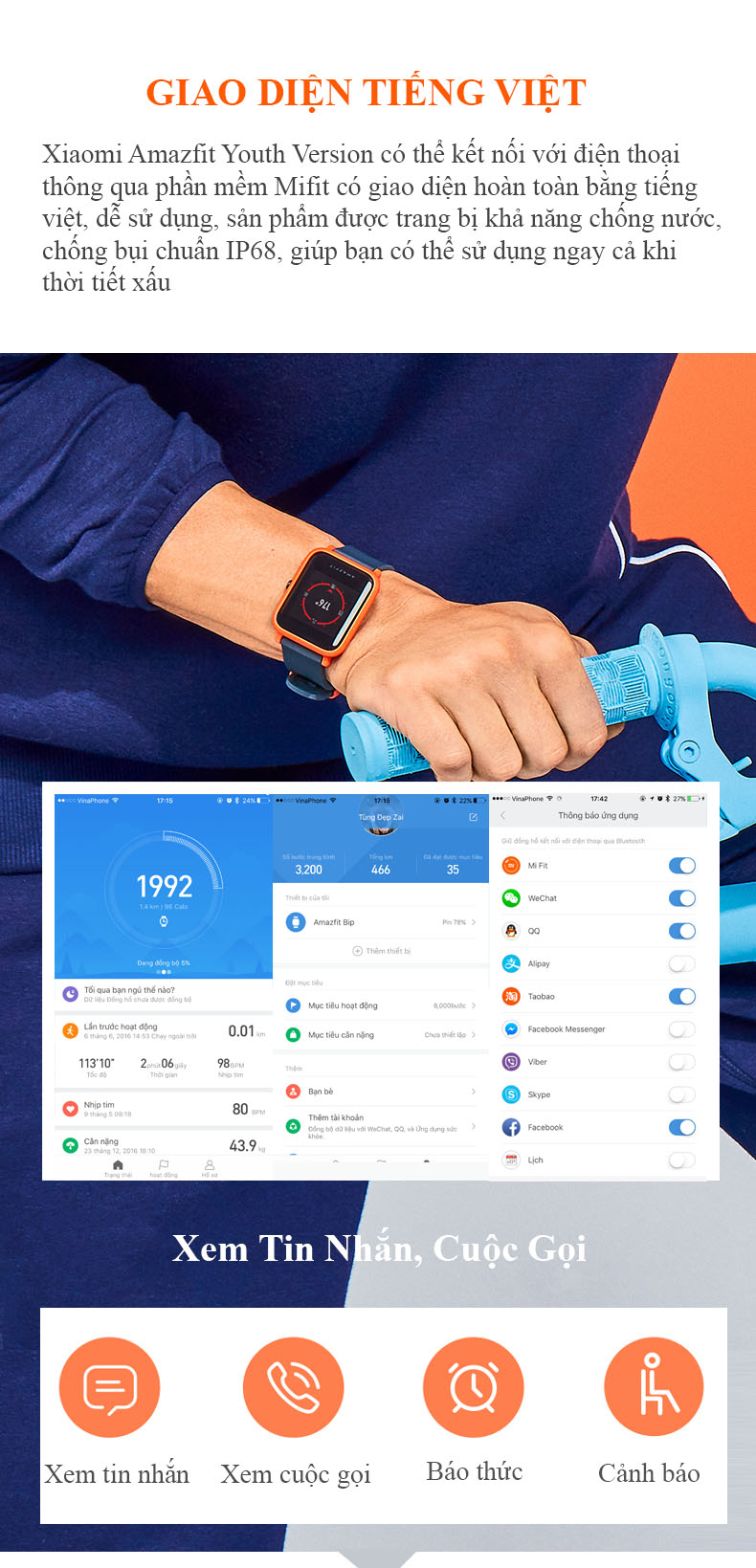 Đồng Hồ Thông Minh Xiaomi Amazfit BIP Youth Version Đồng Hồ Thông Minh Xiaomi Amazfit BIP Youth Version