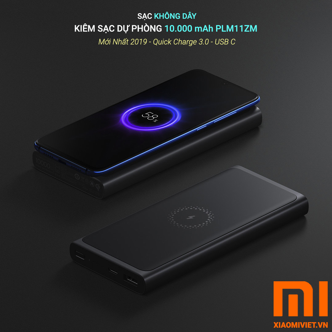 Pin Sạc Dự Phòng Không Dây 10.000 mAh PLM11ZM 01