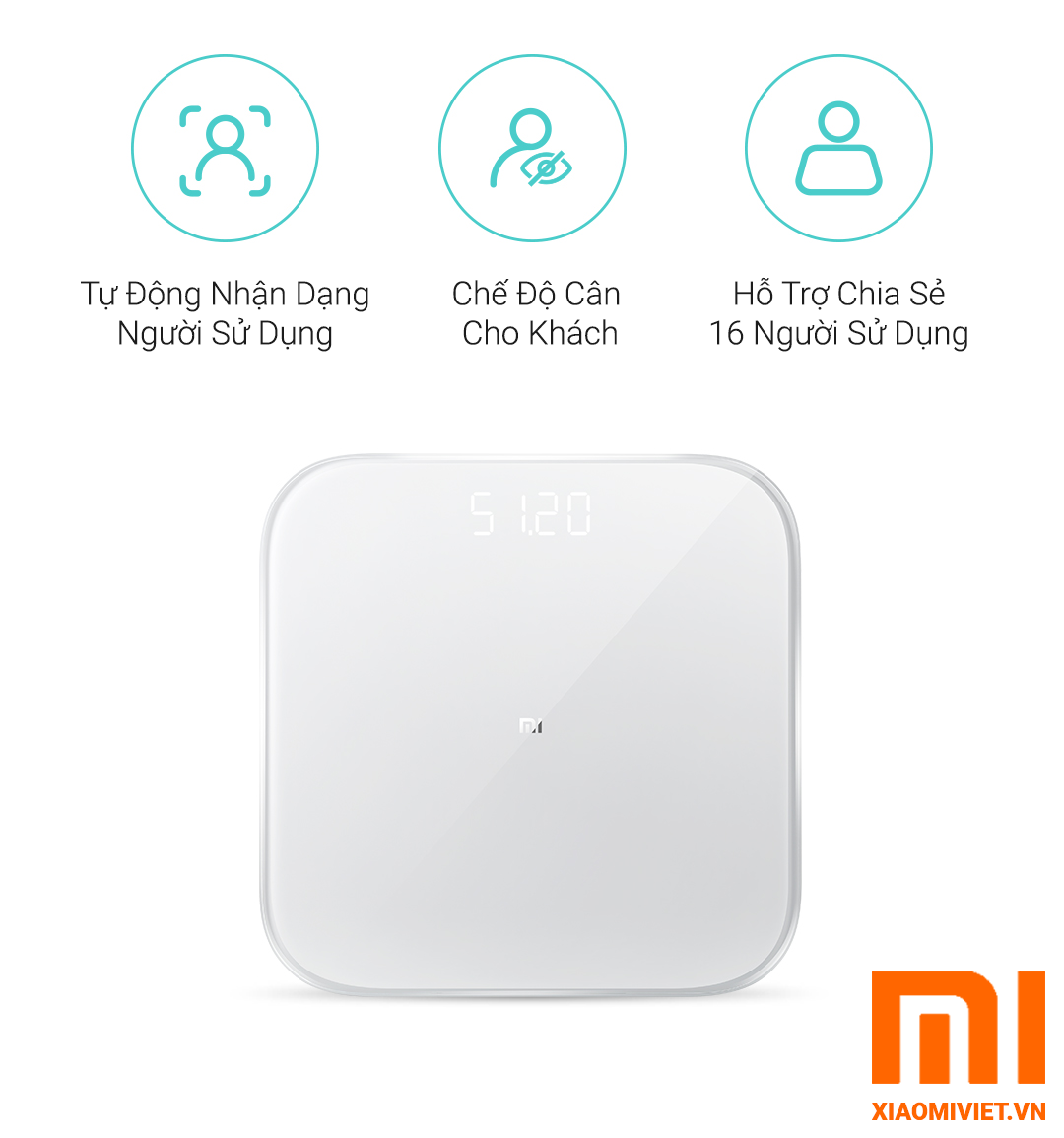Cân Điện Tử Thông Minh Xiaomi Smart Scale Gen 2 - Bản Quốc Tế m07