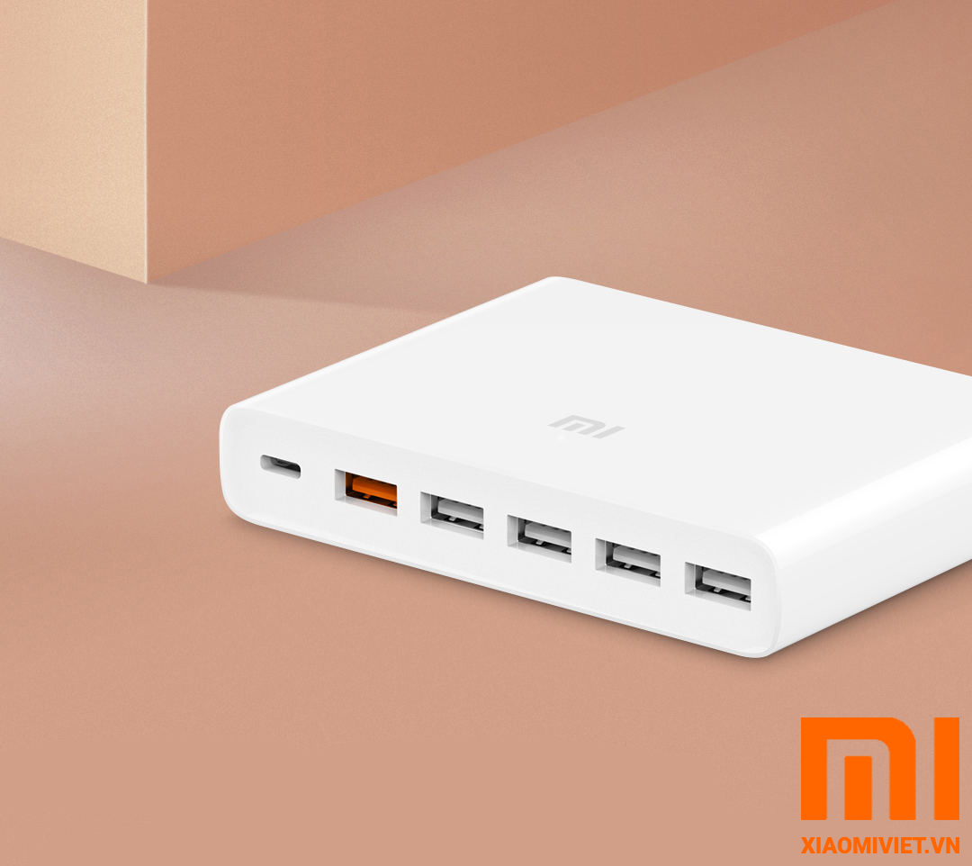 Bộ Sạc Nhanh Xiaomi 6 Cổng USB 60W QC3.0 03