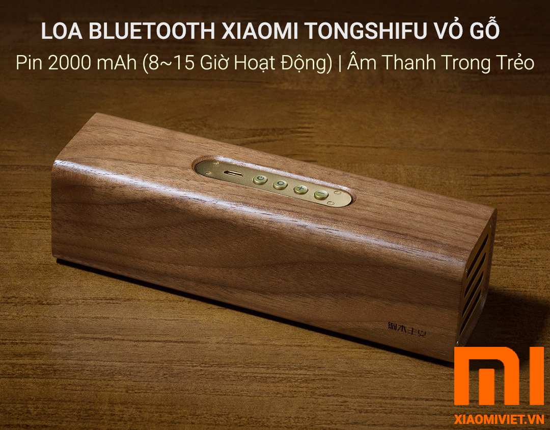 Loa Bluetooth Xiaomi TongShiFu Vỏ Gỗ 04
