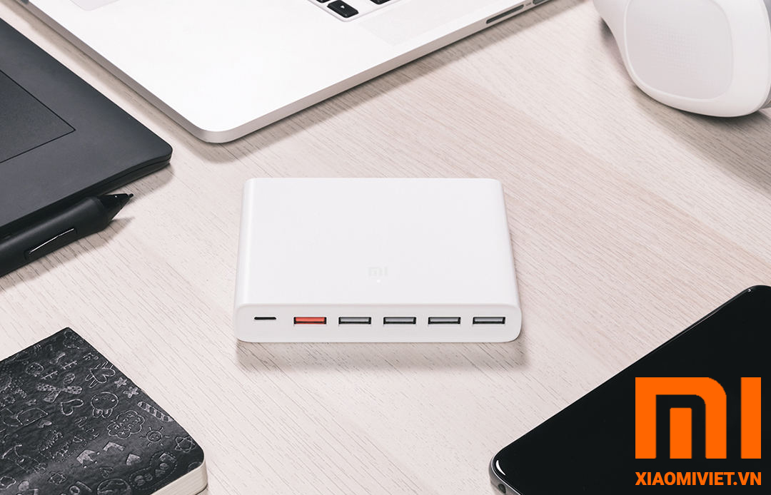 Bộ Sạc Nhanh Xiaomi 6 Cổng USB 60W QC3.0 05