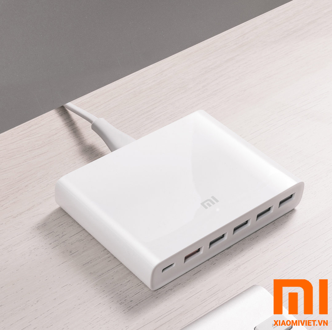 Bộ Sạc Nhanh Xiaomi 6 Cổng USB 60W QC3.0 09