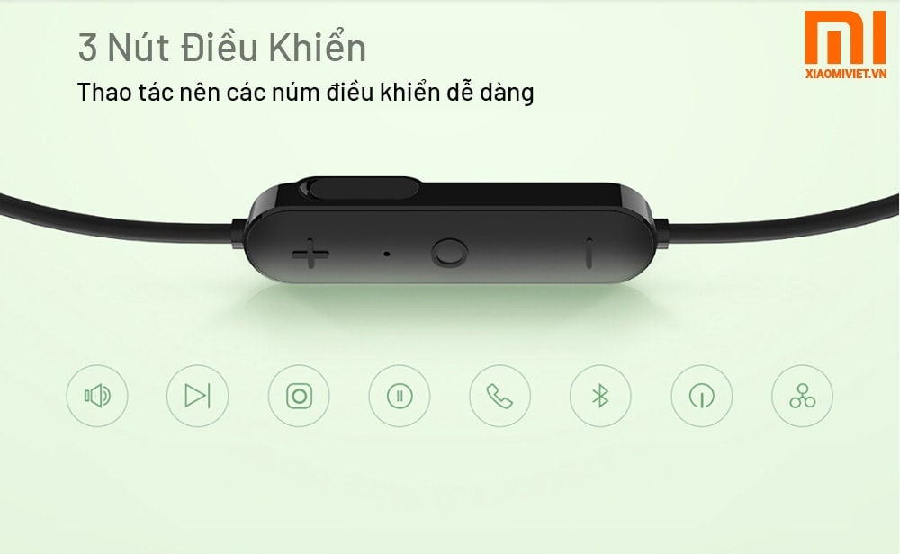 Tai nghe Bluetooth thể thao Mi Youth Edition 3 nút điều khiển
