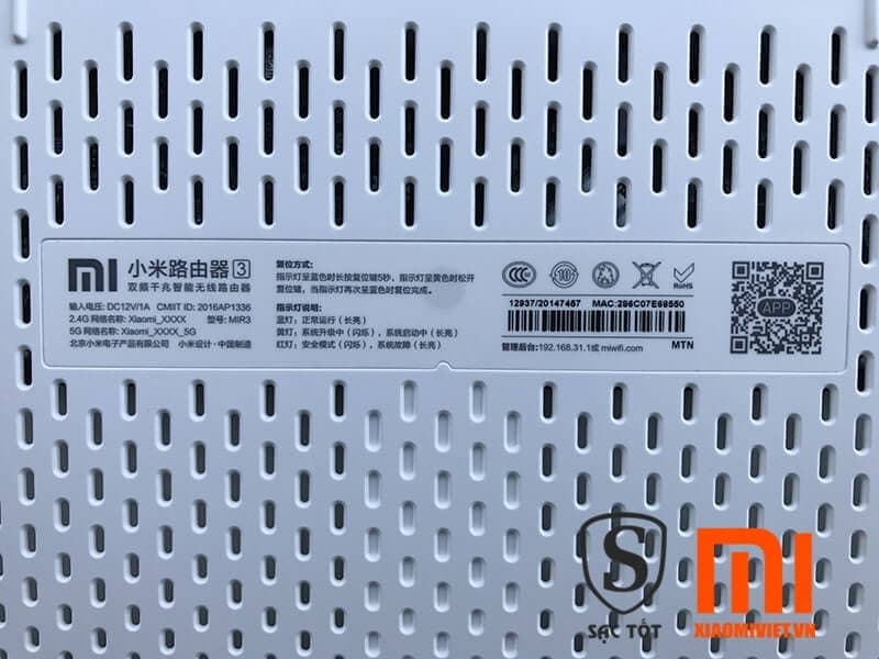 Bộ phát sóng Mi Wifi Router Gen 3 Chính Hãng Bộ phát sóng Mi Wifi Router Gen 3