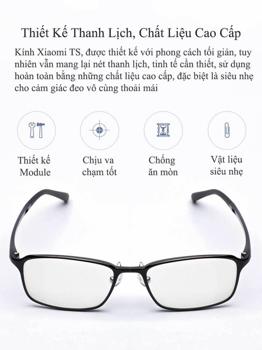 Kính Không Độ Xiaomi TS Turok Steinhardt Chặn Ánh Sáng Xanh
