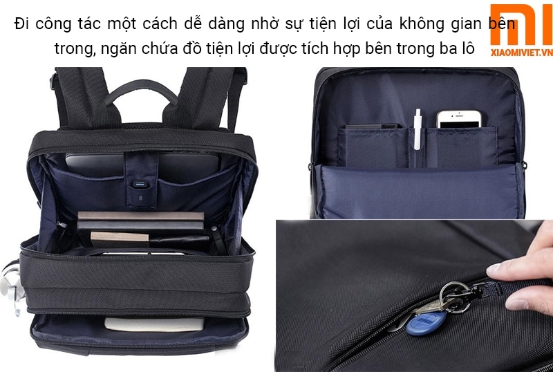 BALO XIAOMI CLASSIC BUSINESS BACKPACK tiện lợi dễ dàng lưu trữ