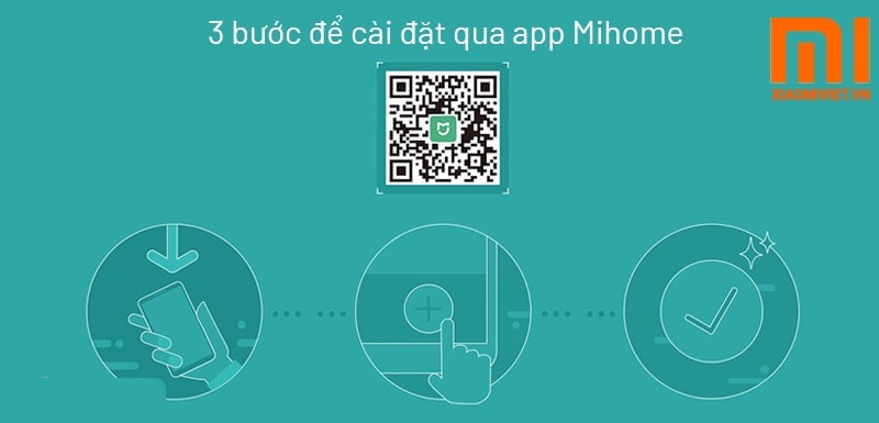 Bộ Kích Sóng Xiaomi Mi WIFI GEN 2 cài đặt qua app mi home chỉ cần 3