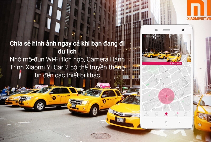 Camera Hành Trình Yi Car 2K chia sẻ hành trình với bạn bè