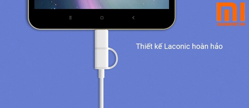 Cáp Xiaomi USB-Micro USB / Type-C 30 cm Thiết kế Laconic hoàn hảo
