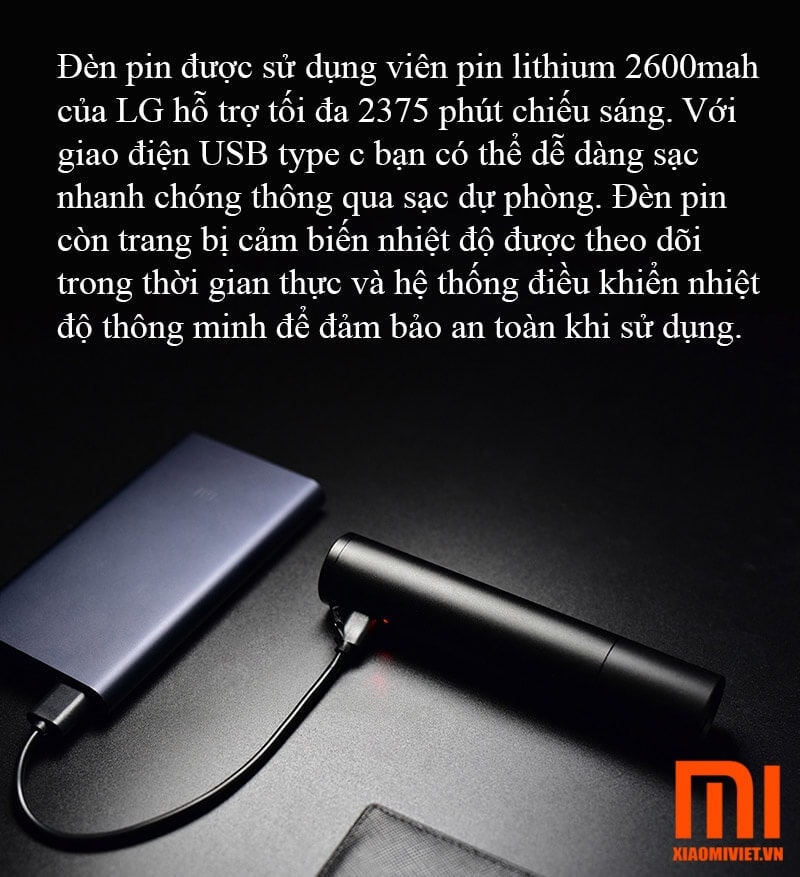 Đèn PIN cầm tay Xiaomi BeeBest Đèn PIN cầm tay Xiaomi BeeBest