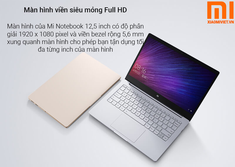 Laptop Xiaomi Mi Notebook Air 12.5 laptop xiaomi mi notebook với viền màn hình siêu mỏng full hd