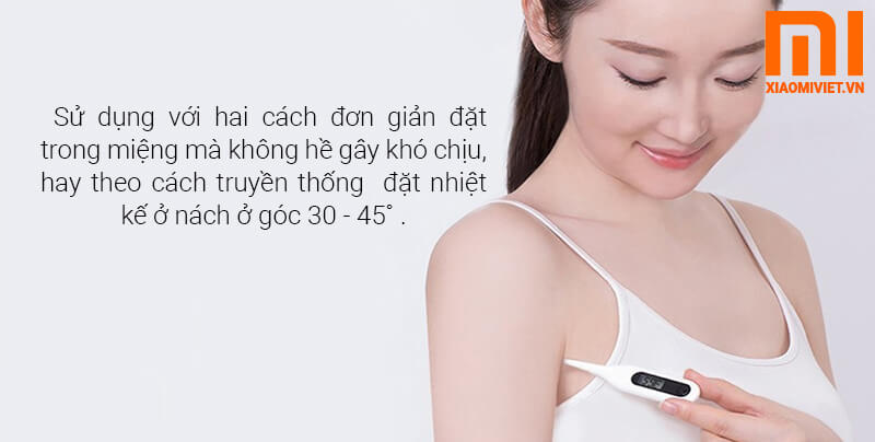Nhiệt Kế Điện Tử Y Tế Xiaomi dễ dàng sử dụng