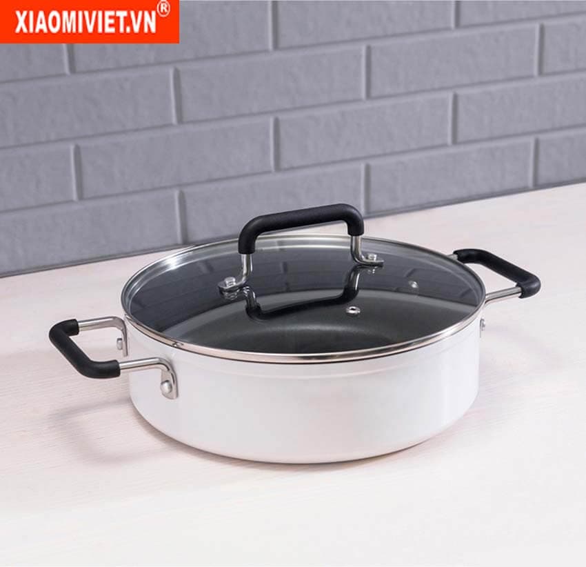Nồi lẩu điện Xiaomi GJT02CM (Sử dụng được bếp từ) Nồi bếp từ Xiaomi GJT02CM