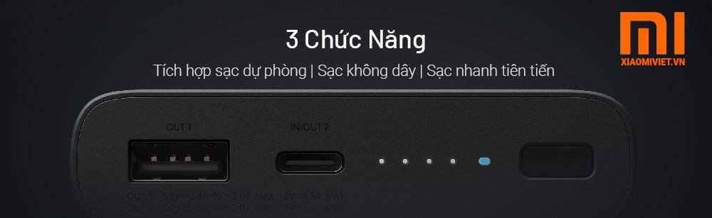 Pin Sạc Dự Phòng Không Dây 10.000 mAh PLM11ZM Pin Sạc Dự Phòng Không Dây 10.000 mAh PLM11ZM