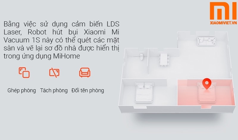 robot hút bụi Mi Vacuum 1S robot hút bụi Mi Vacuum 1S