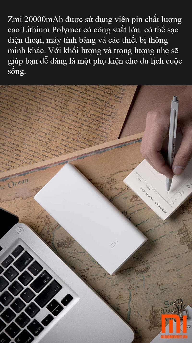 Sạc dự phòng ZMI 20000mAh QB821