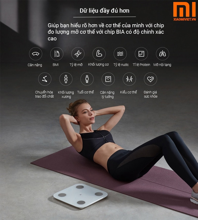Cân thông minh Xiaomi Mi Body Composition Scale 2 cân thông minh xiaomi mi body composition scale 2