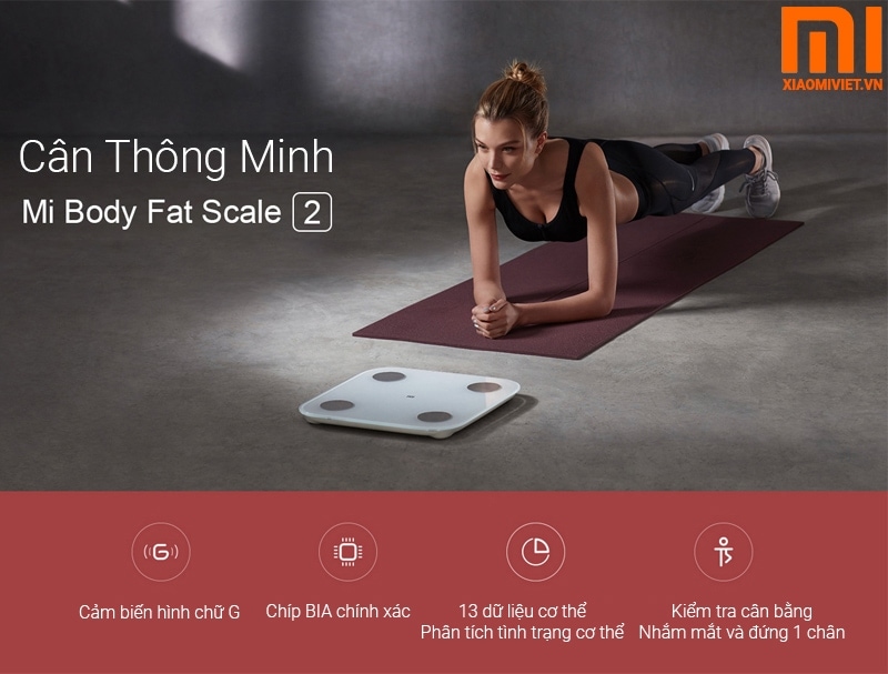 Cân thông minh Xiaomi Mi Body Composition Scale 2 cân thông minh xiaomi mi body composition scale 2