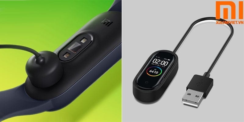 So Sánh Chi Tiết Vòng Tay Xiaomi Mi Band 4 và Mi Band 5 dock sạc mi band 5 cải tiến