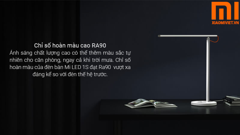 Đèn Bàn Xiaomi Mi LED 1S - Đèn Bàn Học - Bản Quốc Tế chỉ số hoàn màu cao ra90
