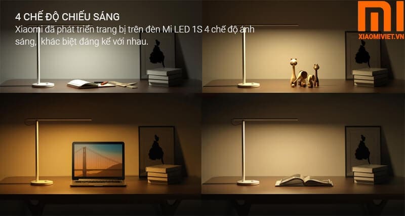 Đèn Bàn Xiaomi Mi LED 1S - Đèn Bàn Học - Bản Quốc Tế bốn chế độ ánh sáng