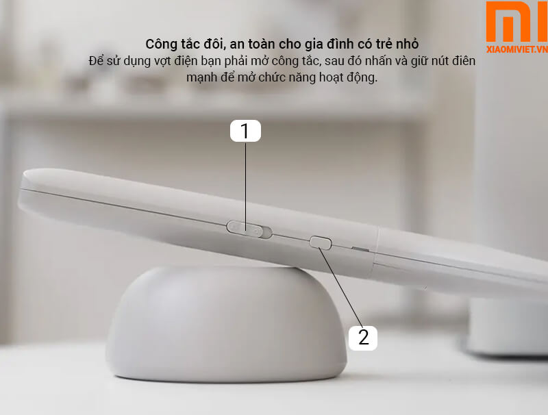 Vợt Điện Bắt Muỗi Xiaomi Solove P1 - Chính Hãng công tắc đôi