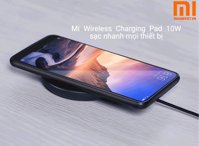 Bộ Sạc Không Dây Xiaomi Mi Wireless Charging Pad 10W Mi Wireless Charging Pad 10W sạc nhanh mọi thiết bị