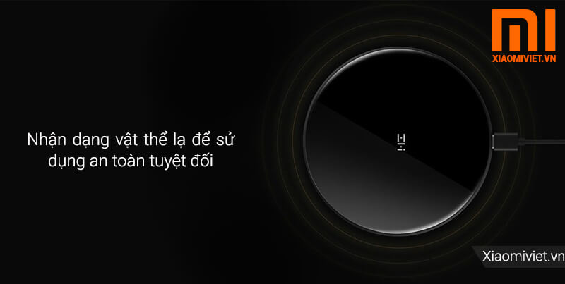 Bộ Sạc Không Dây Xiaomi Mi Wireless Charging Pad 10W Nhận dạng vật thể lạ để sử dụng an toàn tuyệt đối