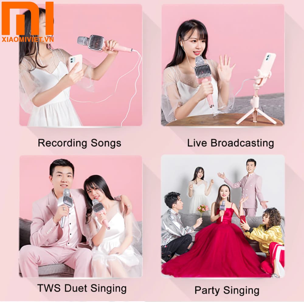 Micro karaoke kèm loa bluetooth Tosing G1 Đa dạng tính năng