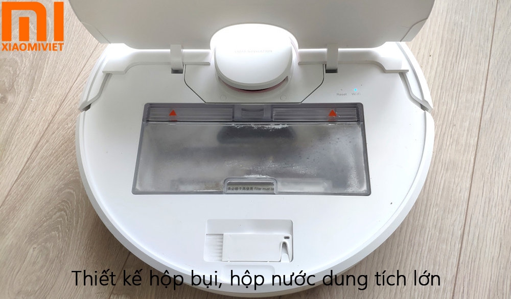 Thiết kế hộp bụi, hộp nước dung tích lớn hơn trên Dreame D9