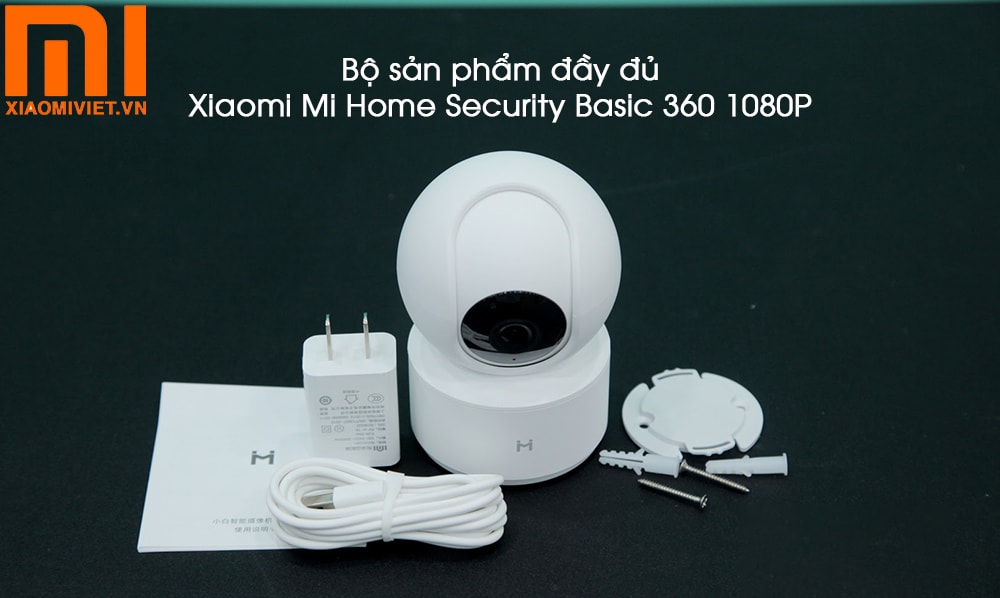 Camera Imilab Xiaomi Mi Home Security Basic 360 1080P Bộ sản phẩm đầy đủ Xiaomi Mi Home Security Basic 360 1080P