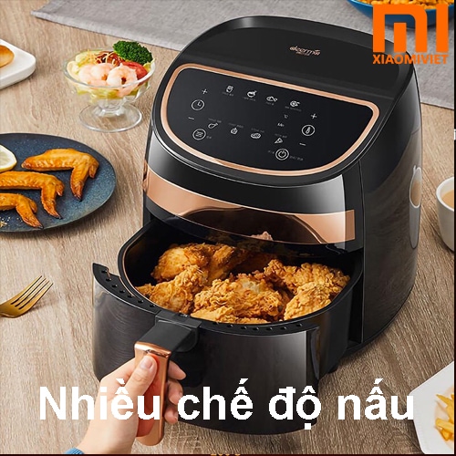Nồi chiên không dầu Deerma DEM-KZ100 Nhiều chế độ cho mọi loại thực phẩm