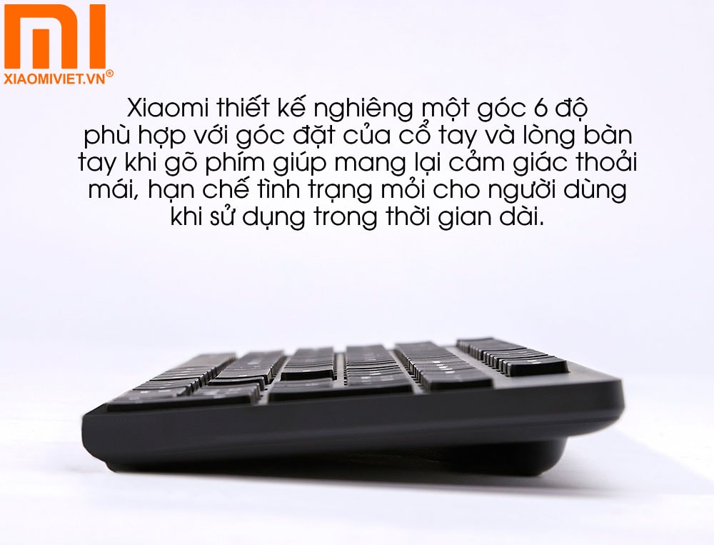 Xiaomi WXJS01YM được thiết kế nghiêng một góc 6 độ giảm mỏi cho người dùng