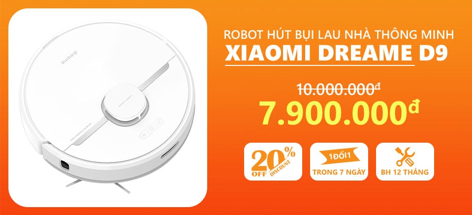 Robot hút bụi lau nhà Xiaomi Dreame D9