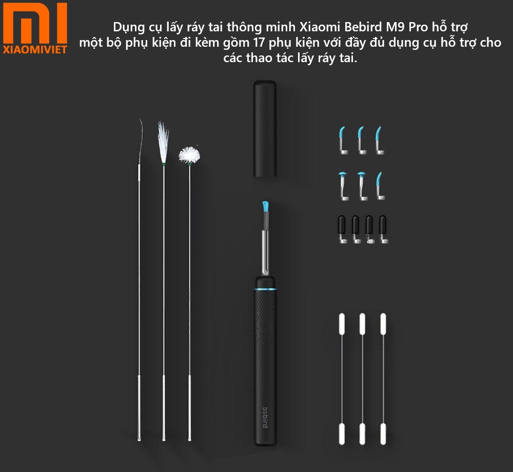 Xiaomi Bebird M9 Pro hỗ trợ 17 phụ kiện đi kèm