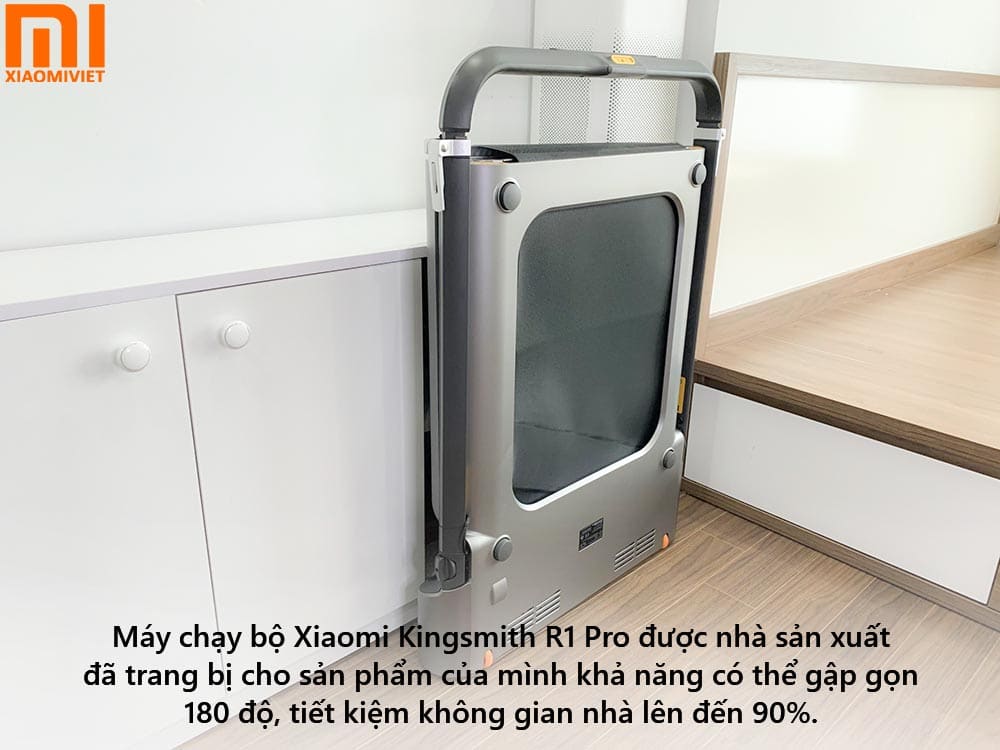 Máy chạy bộ Xiaomi Kingsmith R1 Pro - Chính Hãng - Quốc Tế Thiết kế gấp gọn trên máy chạy bộ Xiaomi Kingsmith R1 Pro