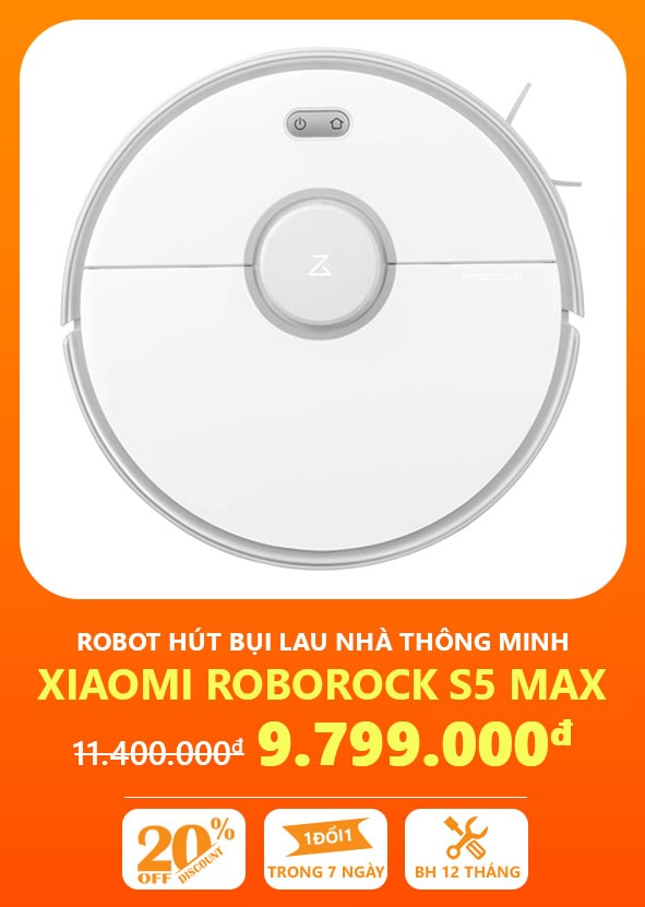Robot hút bụi lau nhà Xiaomi Roborock S5 Max