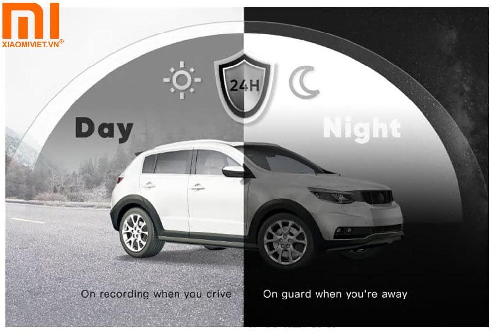 Camera hành trình 70mai Dash Cam A400 + Rear Cam Chế độ Parking Mode giám sát 24h