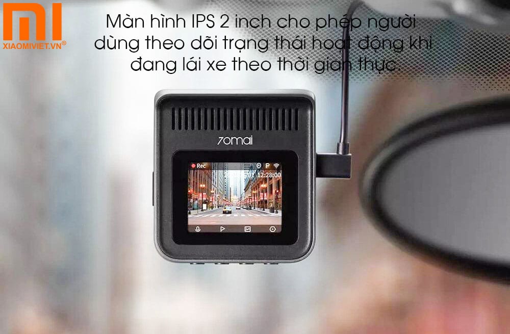 Camera hành trình 70mai Dash Cam A400 + Rear Cam Màn hình 2 inch hiển thị theo sắc nét