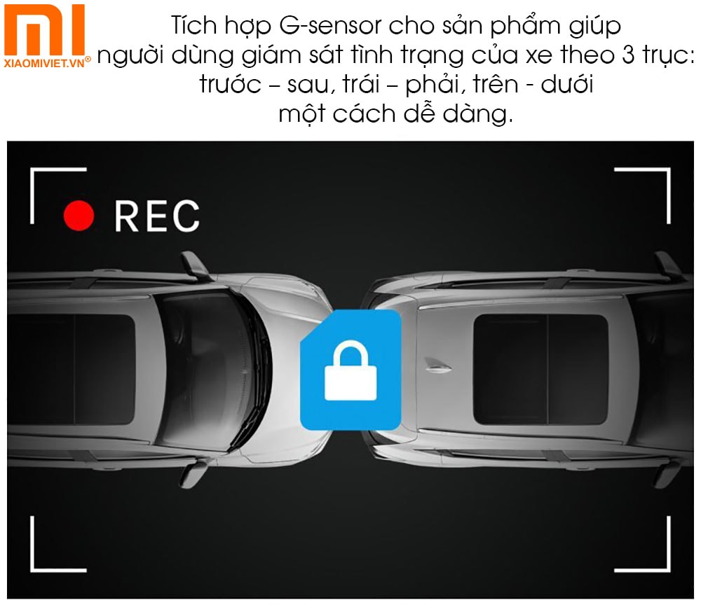 Camera hành trình 70mai Dash Cam A400 + Rear Cam Tích hợp G-sensor và ghi âm khẩn cấp