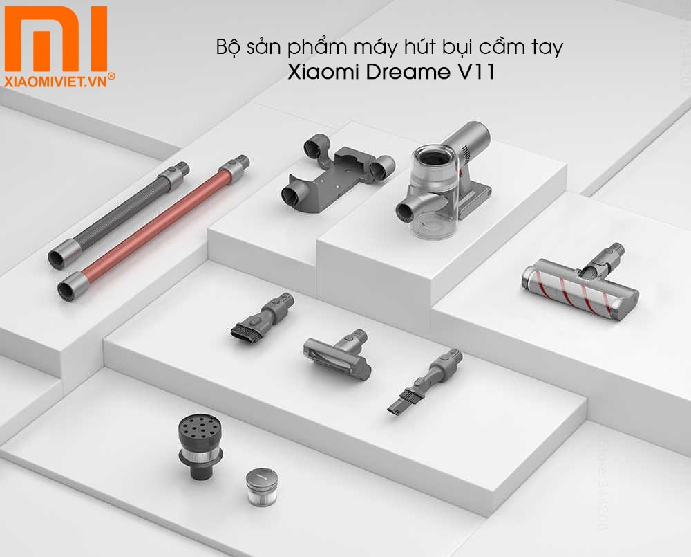 Bộ sản phẩm máy hút bụi cầm tay Xiaomi Dreame V11