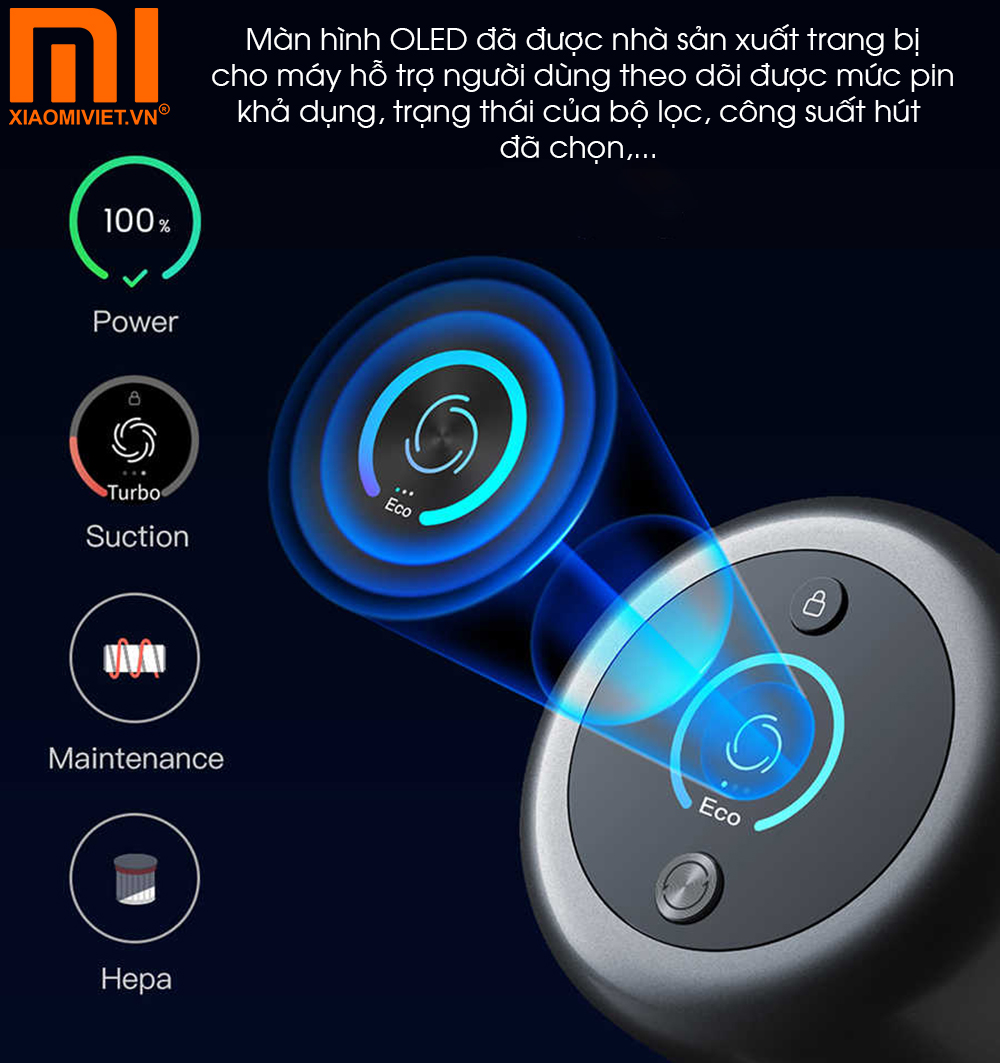 Màn hình OLED trang bị trên Xiaomi Dreame V11