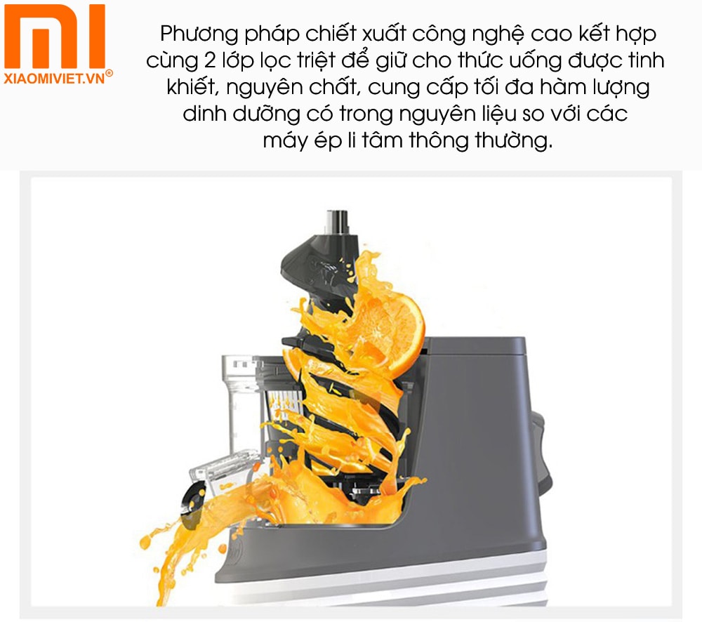 Máy ép chậm trái cây Xiaomi BUD JE-32 Phương pháp chiết xuất công nghệ cao