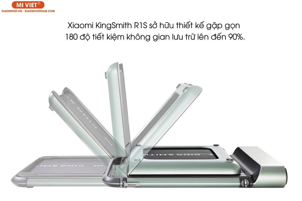 Máy chạy bộ Xiaomi Kingsmith R1S - Chính Hãng - Quốc tế Xiaomi KingSmith R1S sở hữu thiết kế gấp gọn 180 độ