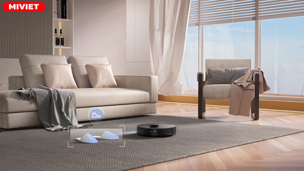Robot hút bụi lau nhà Roborock S7 MaxV Ultra - Best Seller Nhận diện kích thước vật cản một cách chính xác