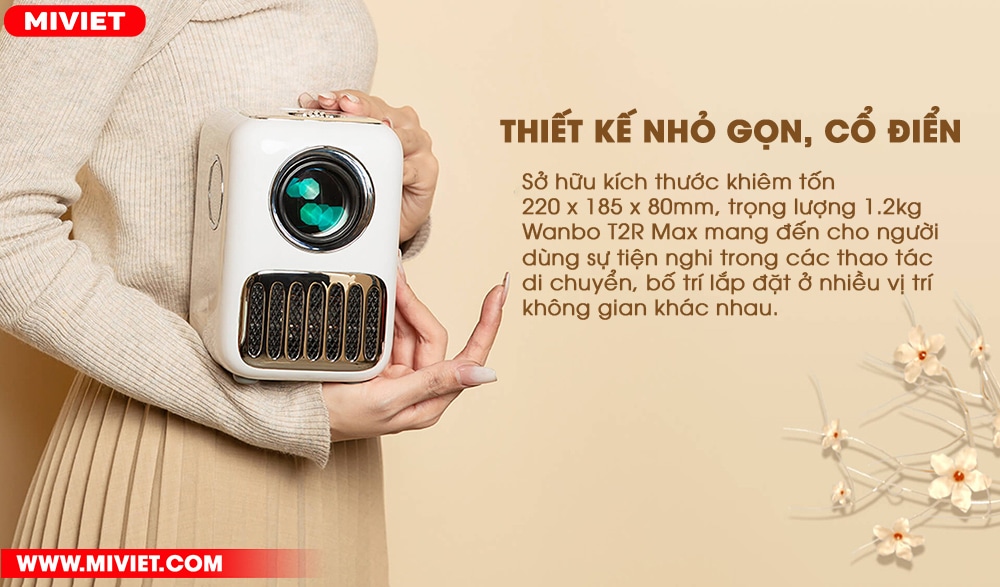 Thiết kế nhỏ gọn, cổ điển
