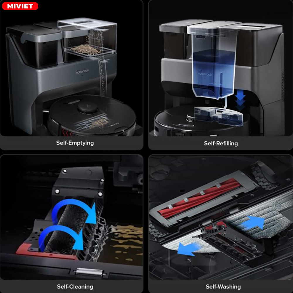 Robot hút bụi lau nhà Roborock S7 MaxV Ultra - Best Seller Dock sạc 3 trong 1 thế hệ mới tự động giặt khăn lau
