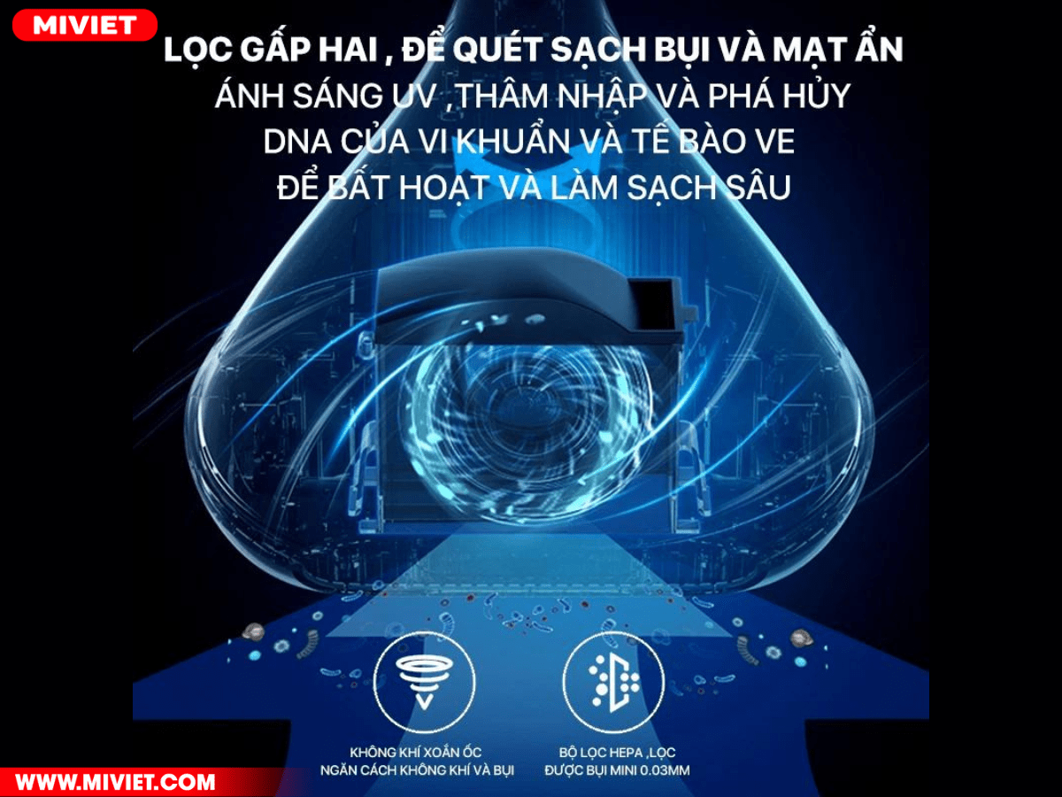 Máy hút bụi giường nệm diệt khuẩn UV Deerma DEM EX919